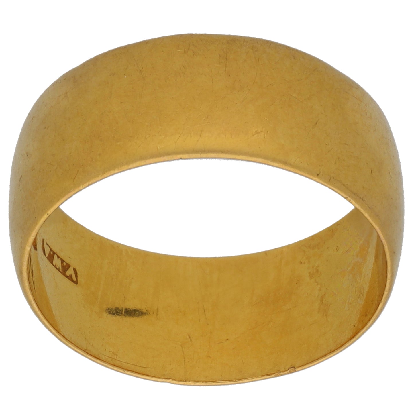 22ct Gold Plain Wedding Ring Size O