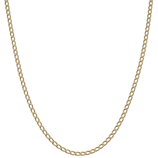 9ct Gold Curb Chain 22"