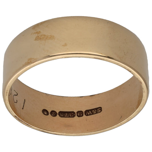 9ct Gold Plain Wedding Ring Size Q