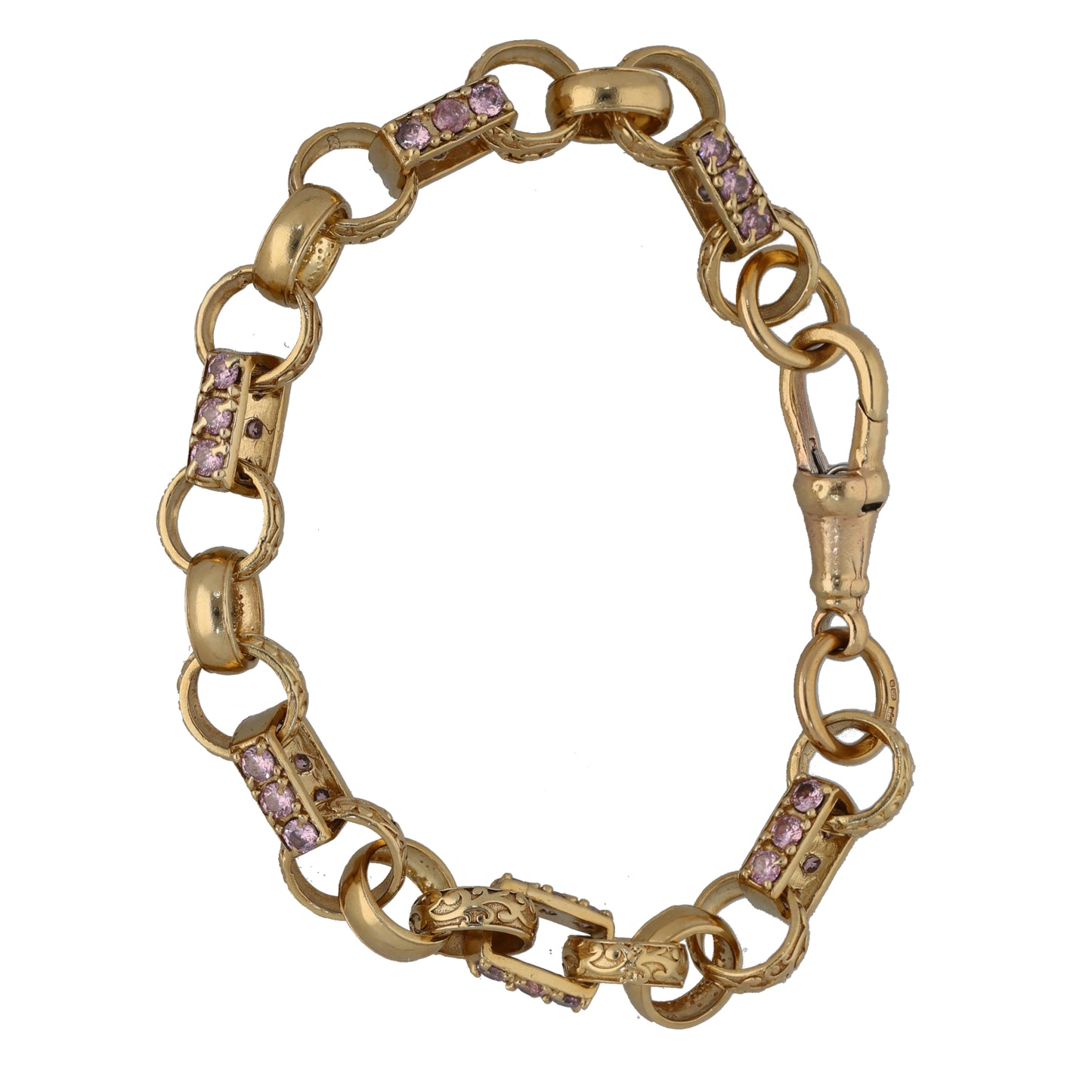 9ct Gold Cubic Zirconia Alternative Bracelet