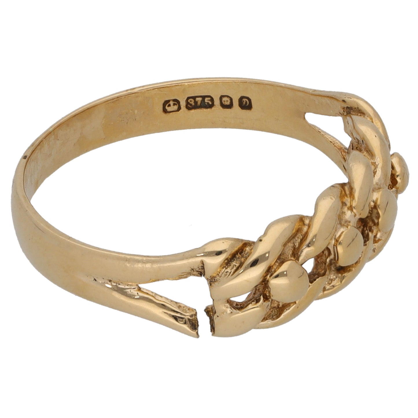 9ct Gold Keeper Ring Size O