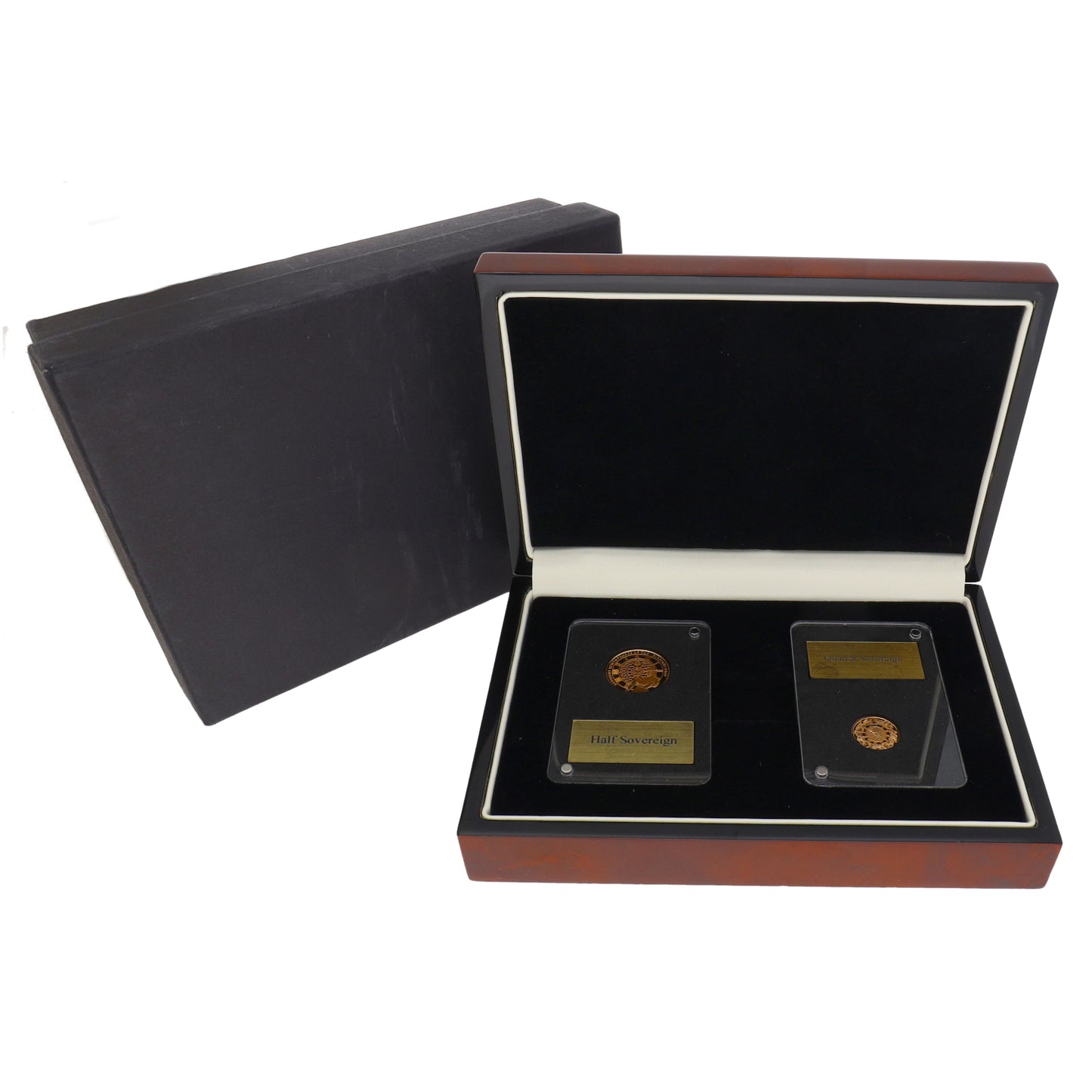 22ct Gold Reverent Remembrance Of The Glorious Dead Half & Quarter Sovereign 2019