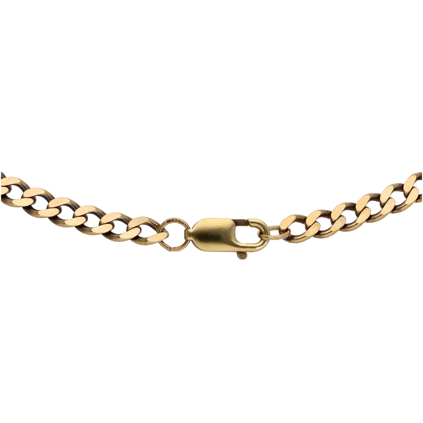 9ct Gold Curb Chain 18"