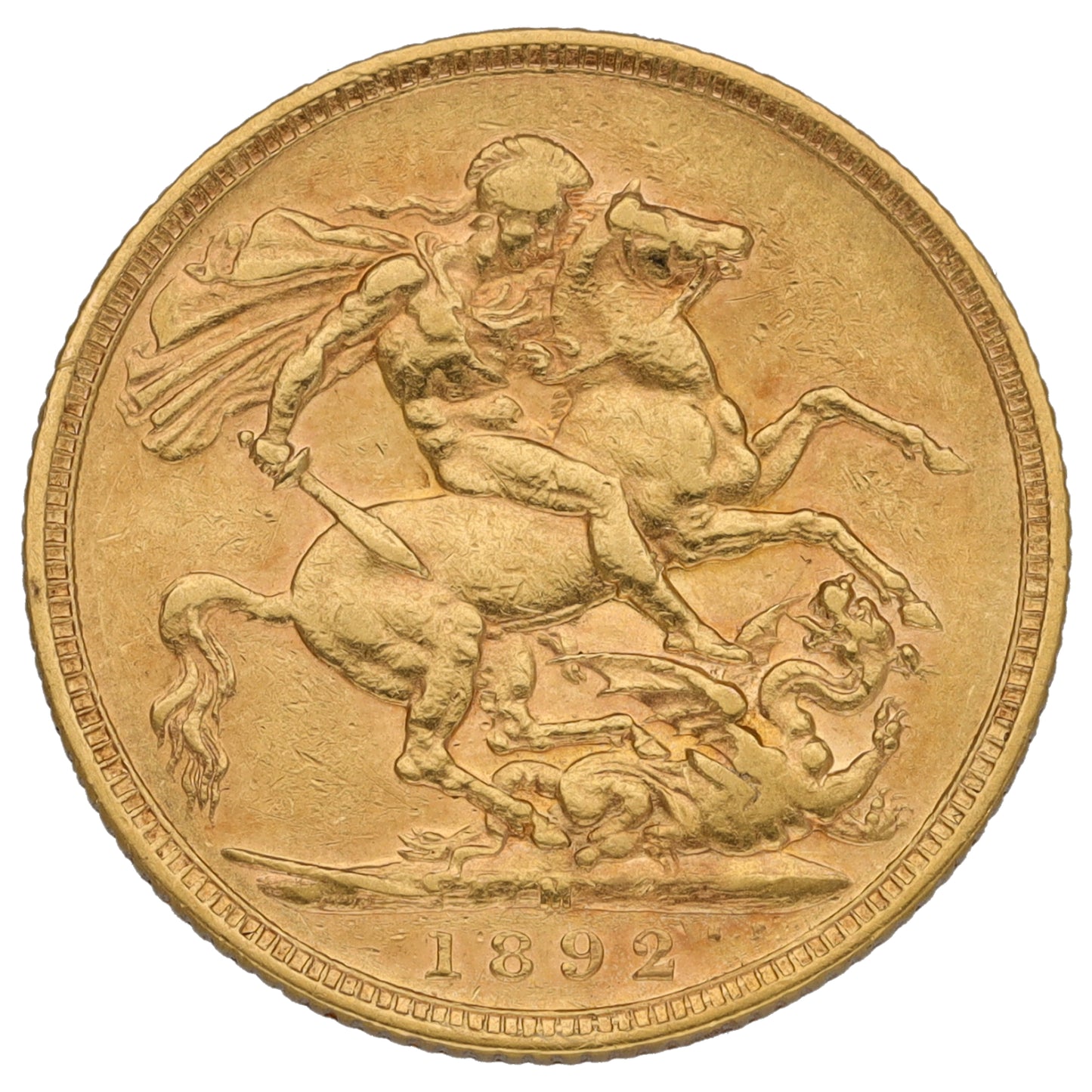 22ct Gold Queen Victoria Full Sovereign Coin 1892