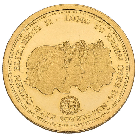 22ct Gold Long to Reign Over Us Half Sovereign Coin 2015