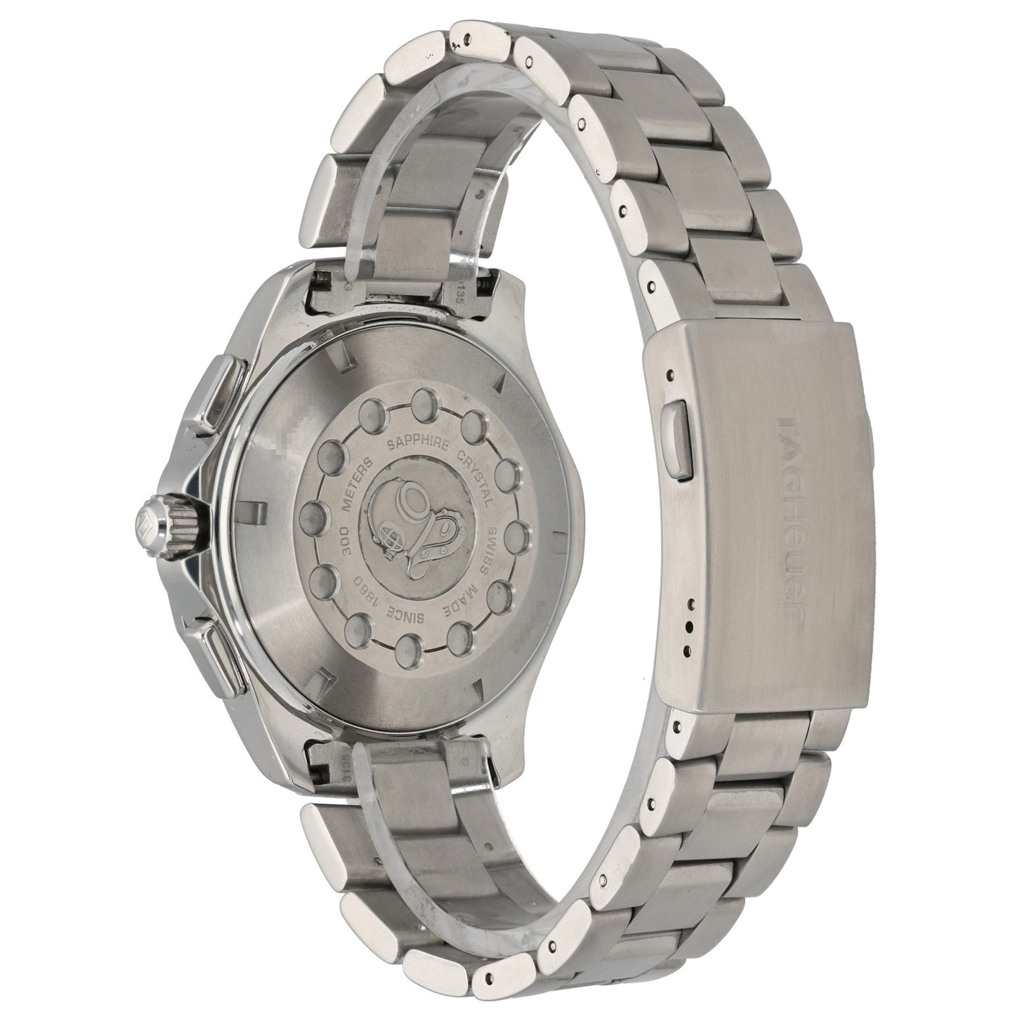 Tag Heuer Aquaracer CAF1010, black dial, didgital display, link bracelet