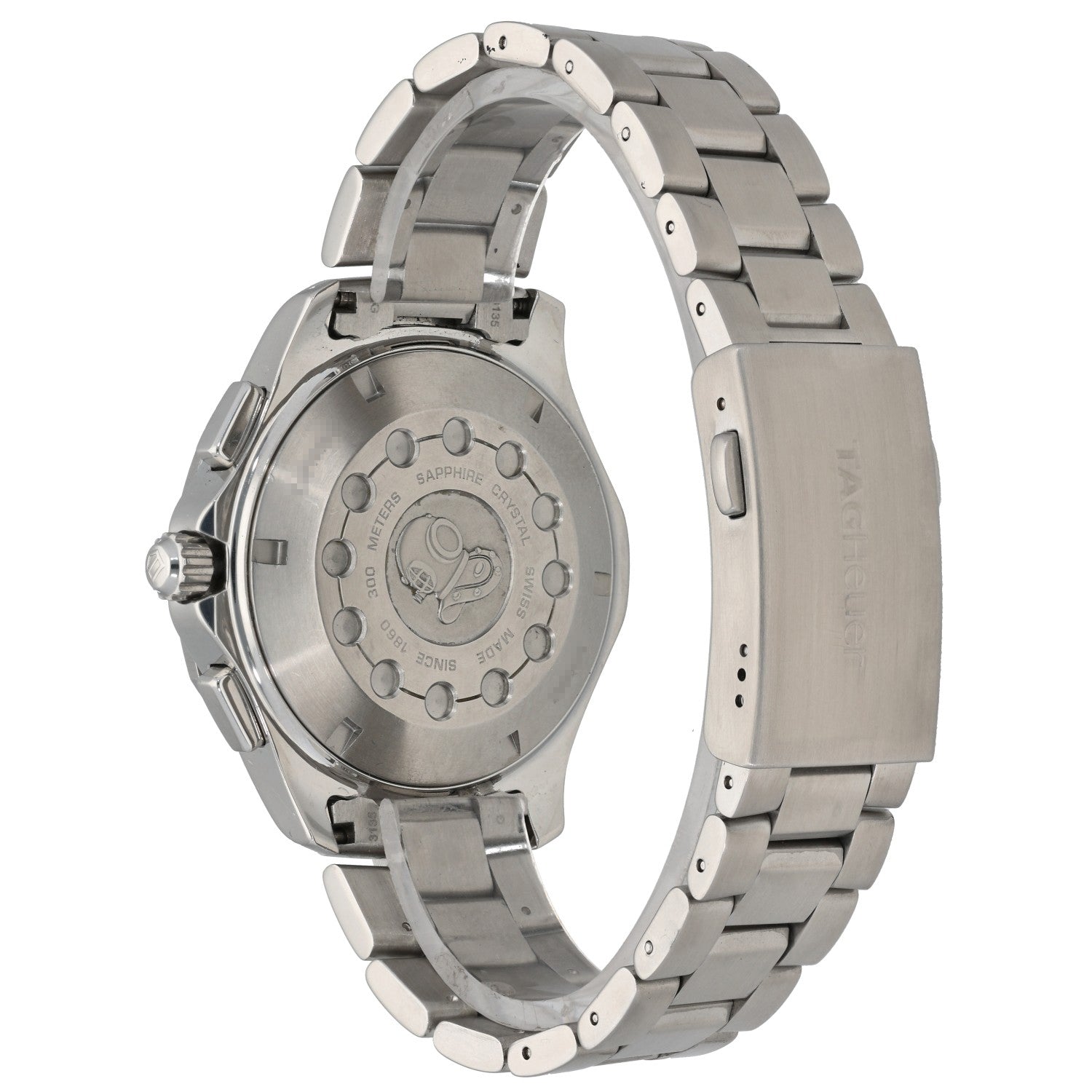 Tag Heuer Aquaracer CAF1010, black dial, didgital display, link bracelet