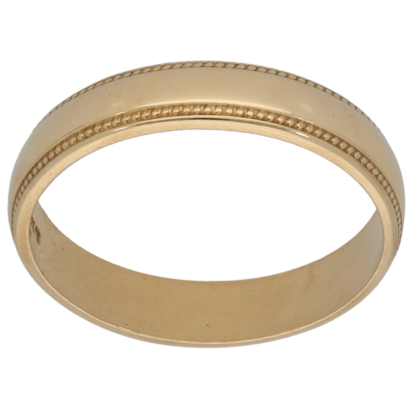 9ct Gold Plain Wedding Ring Size N