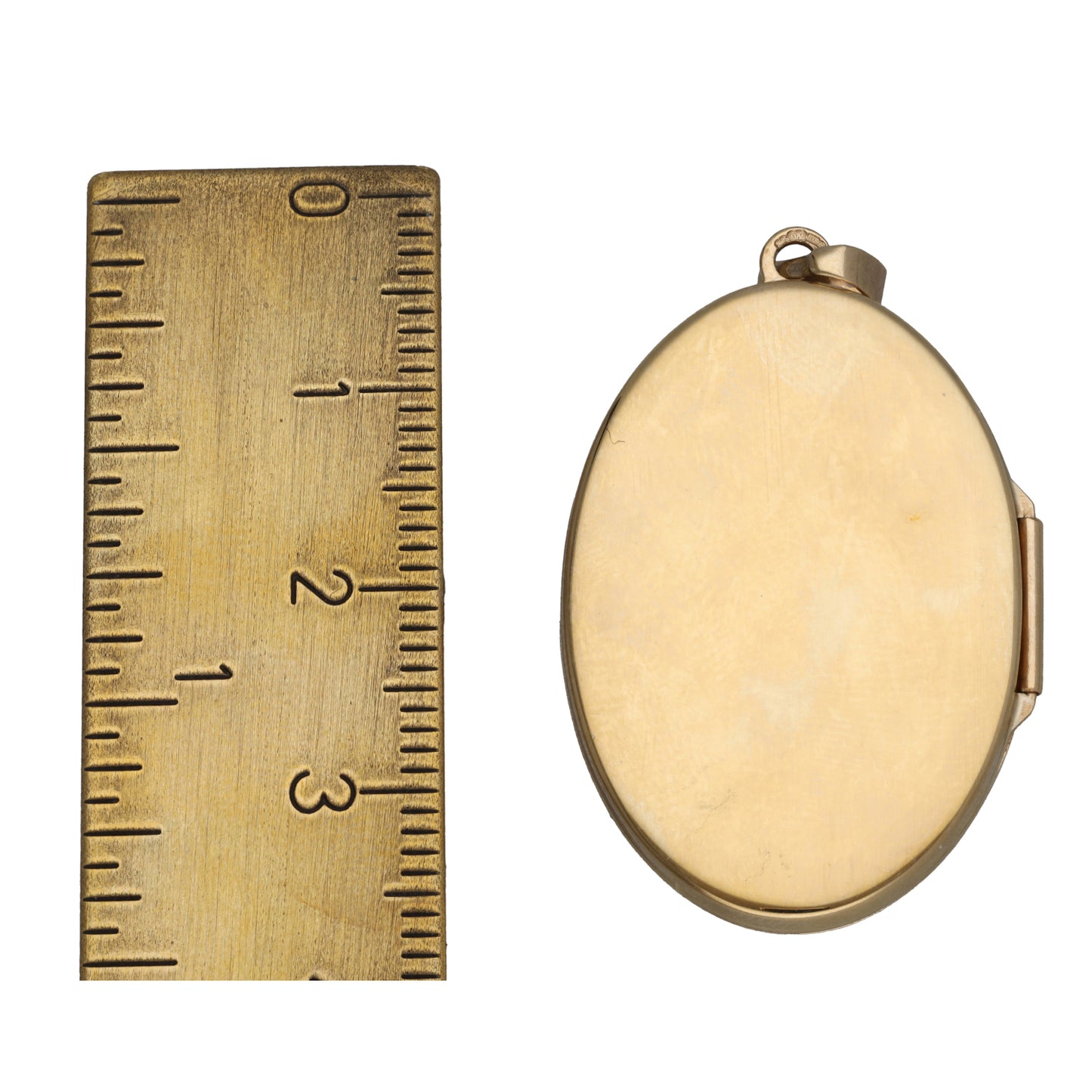 9ct Gold Patterned Locket Pendant