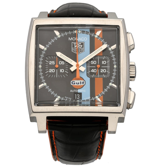 Tag Heuer Monaco Gulf CW211A 39mm Stainless Steel Watch