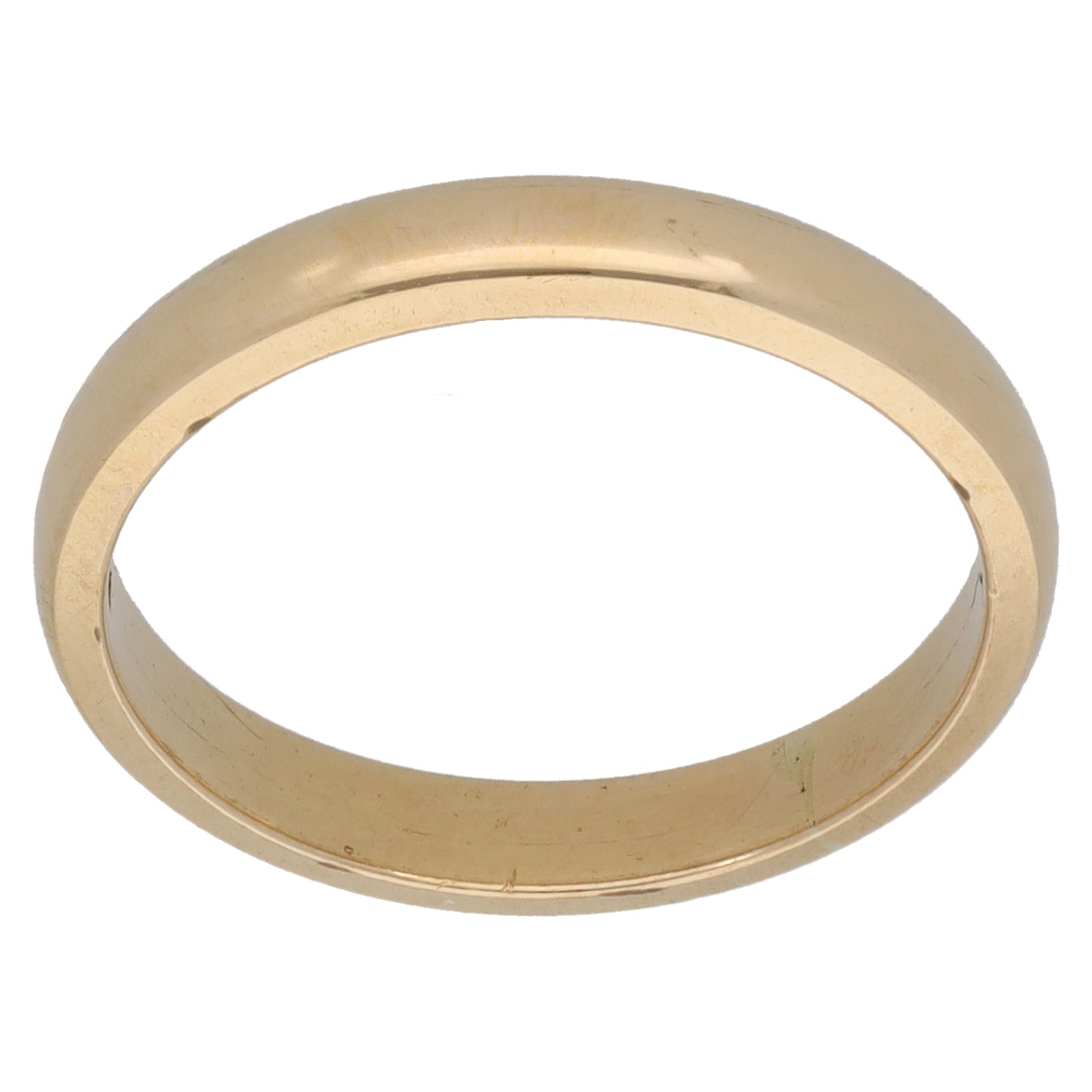 9ct Gold Plain Wedding Ring Size M