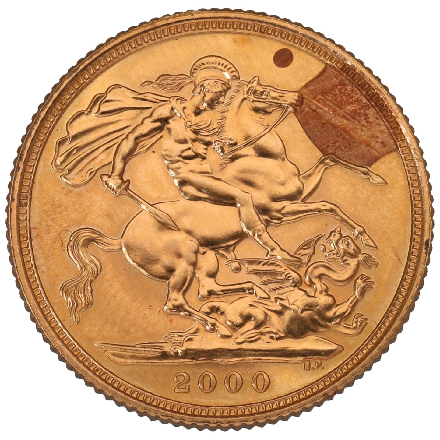 22ct Gold Queen Elizabeth II Full Sovereign Coin 2000