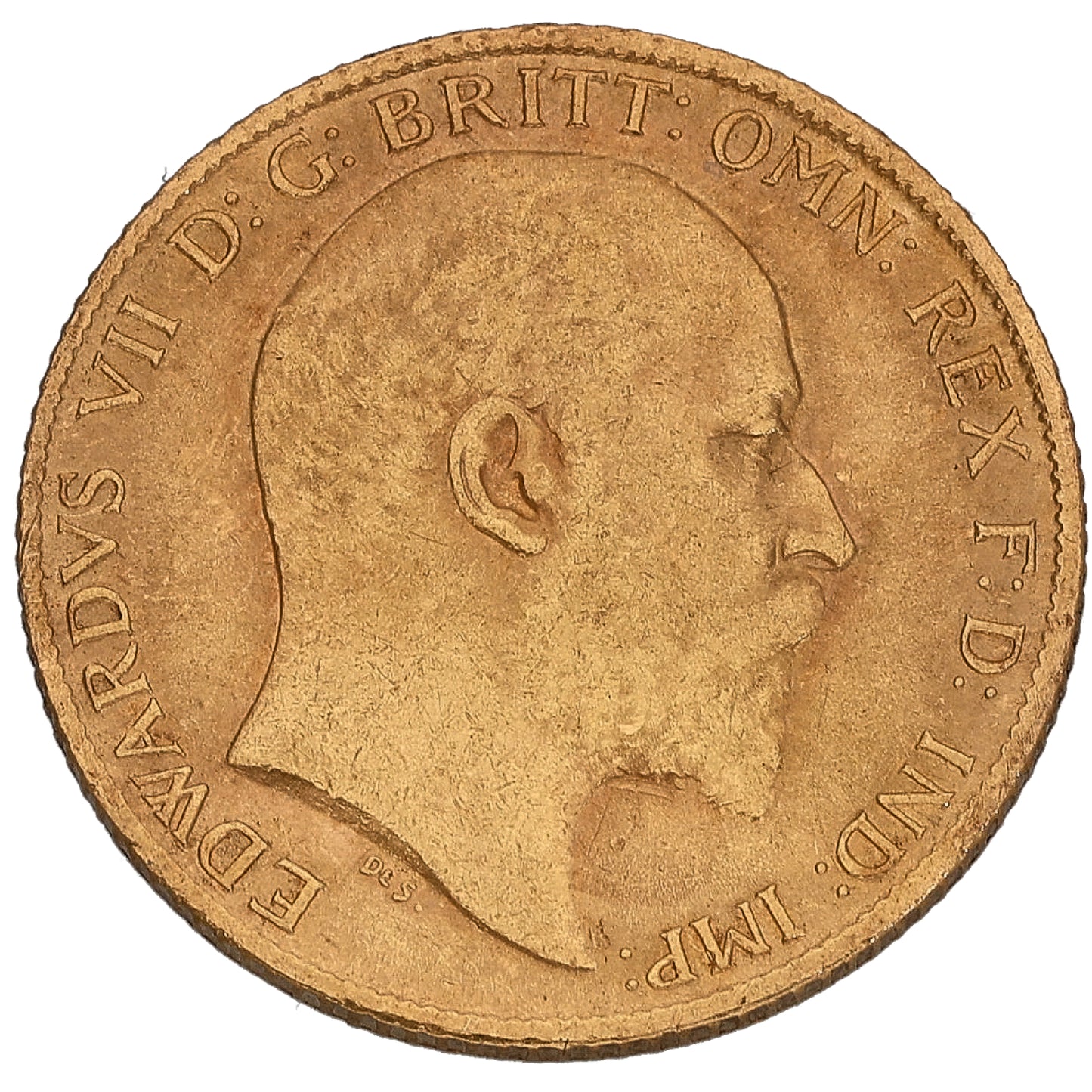 22ct Gold King Edward VII Half Sovereign Coin 1905