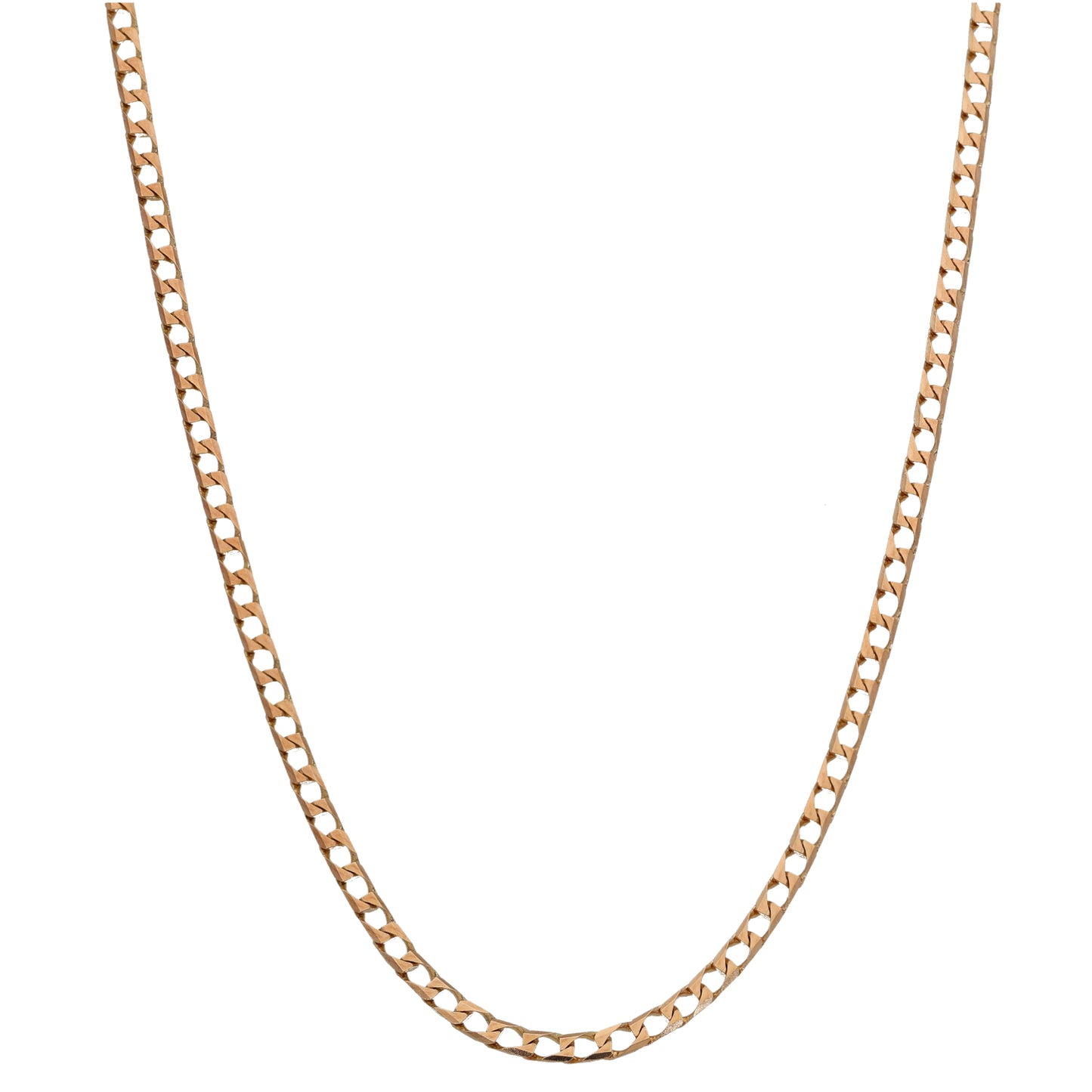 9ct Gold Curb Chain 18"