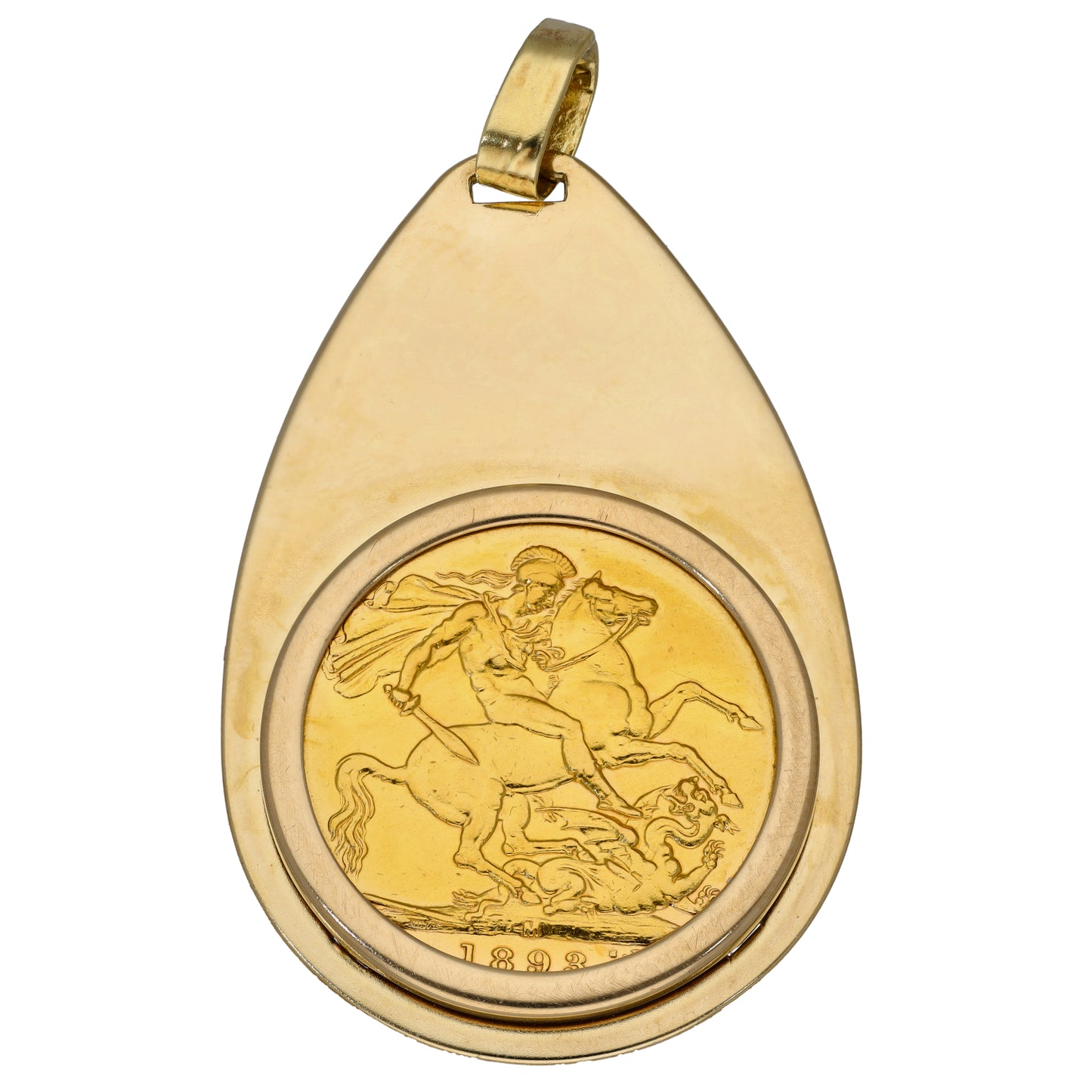 9ct Gold Full Sovereign Coin Pendant