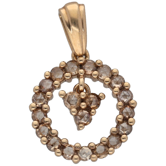 9ct Gold 0.60ct Diamond Dress/Cocktail Pendant