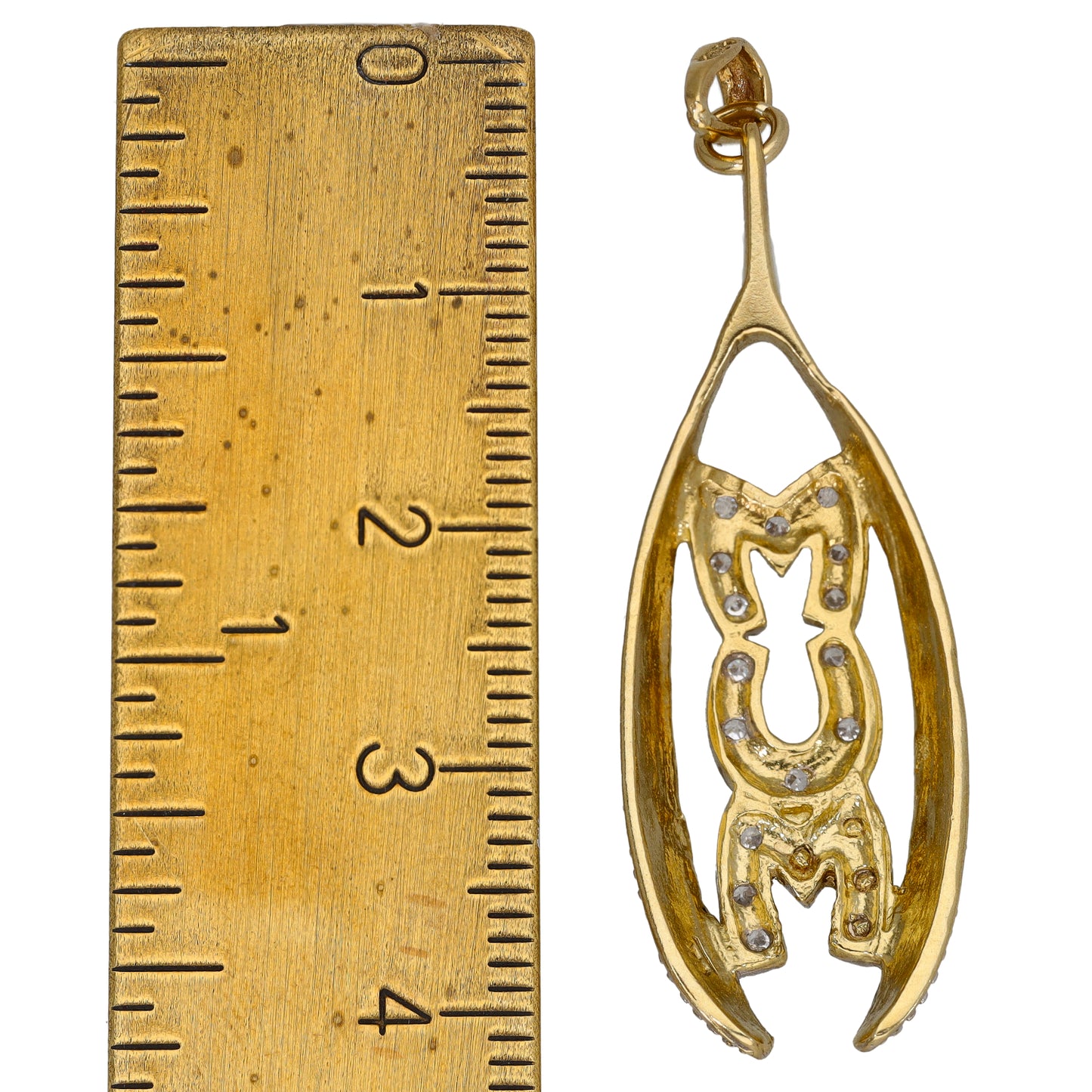 9ct Gold Cubic Zirconia Mum Pendant