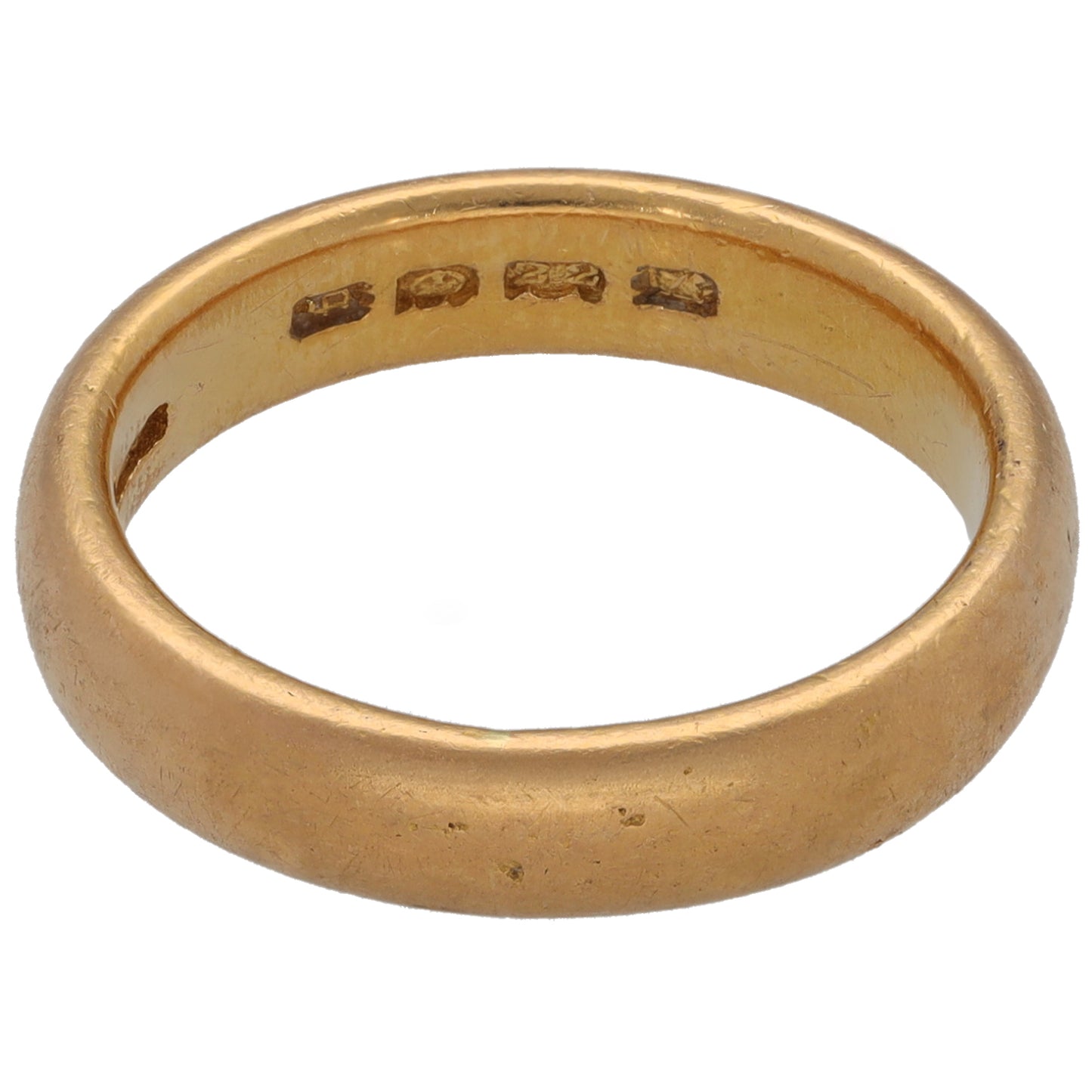 22ct Gold Plain Wedding Ring Size L