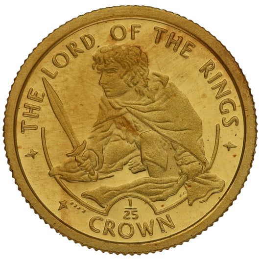 24ct Gold The Lord Of The Rings 1/25 Crown Coin 2003