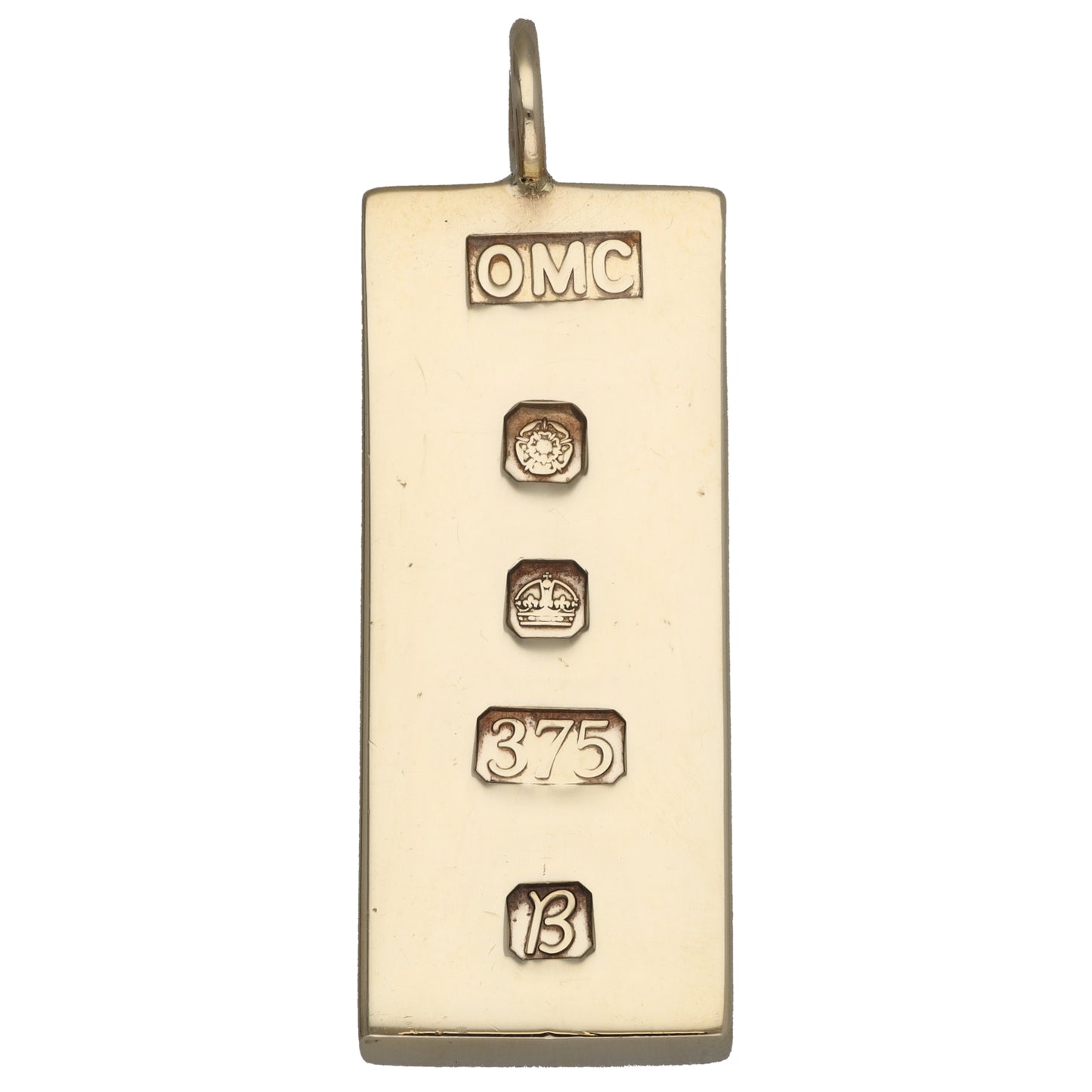 9ct Gold Ingot Pendant