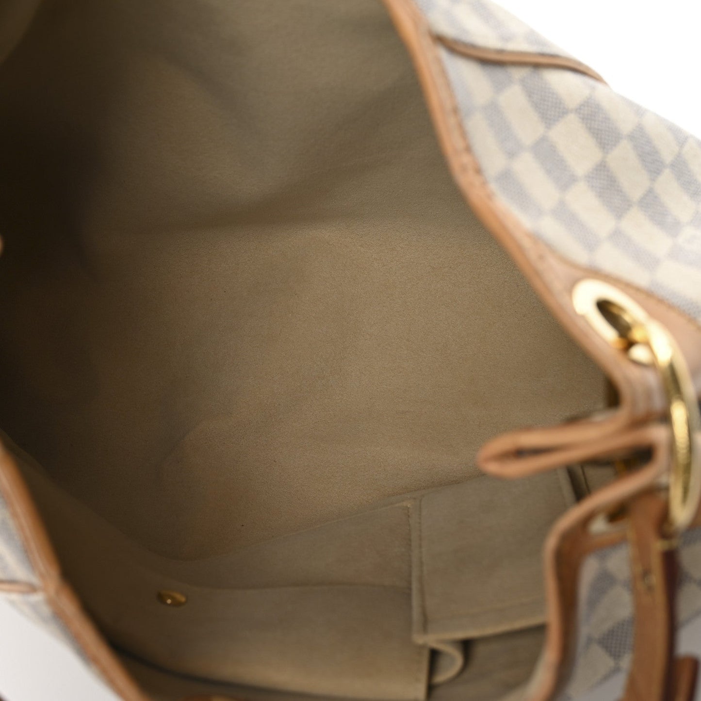 Louis Vuitton Galliera PM Damier Azur Coated Canvas Bag - Off White & Blue