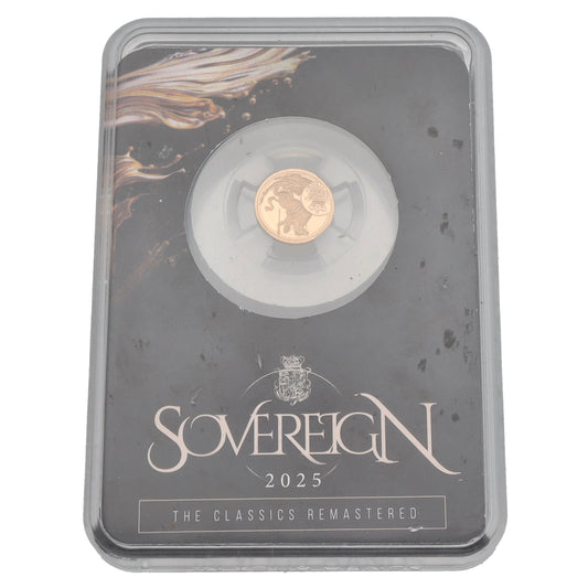 22ct Gold King Charles III Quarter Sovereign Coin 2025