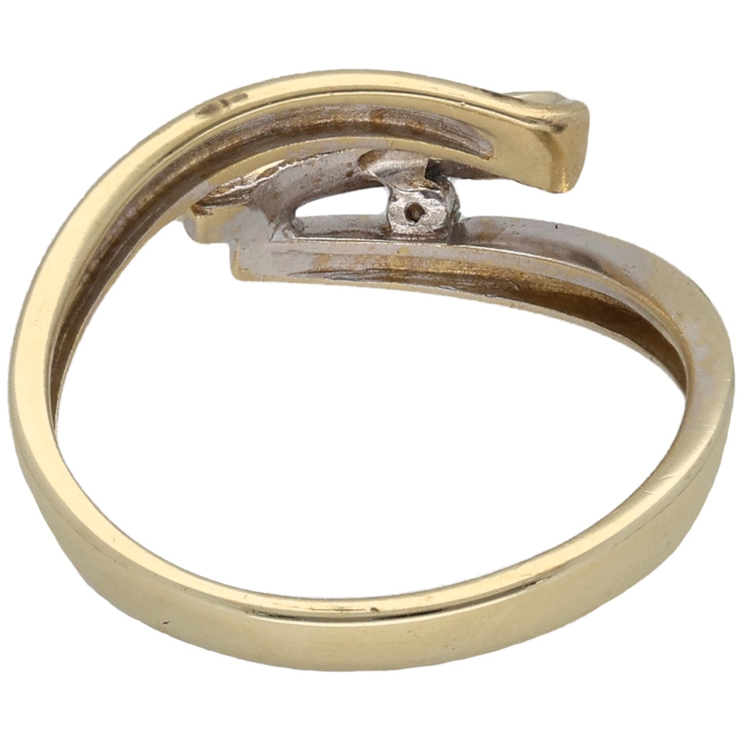 9ct Gold 0.02ct Diamond Single Stone Ring Size M