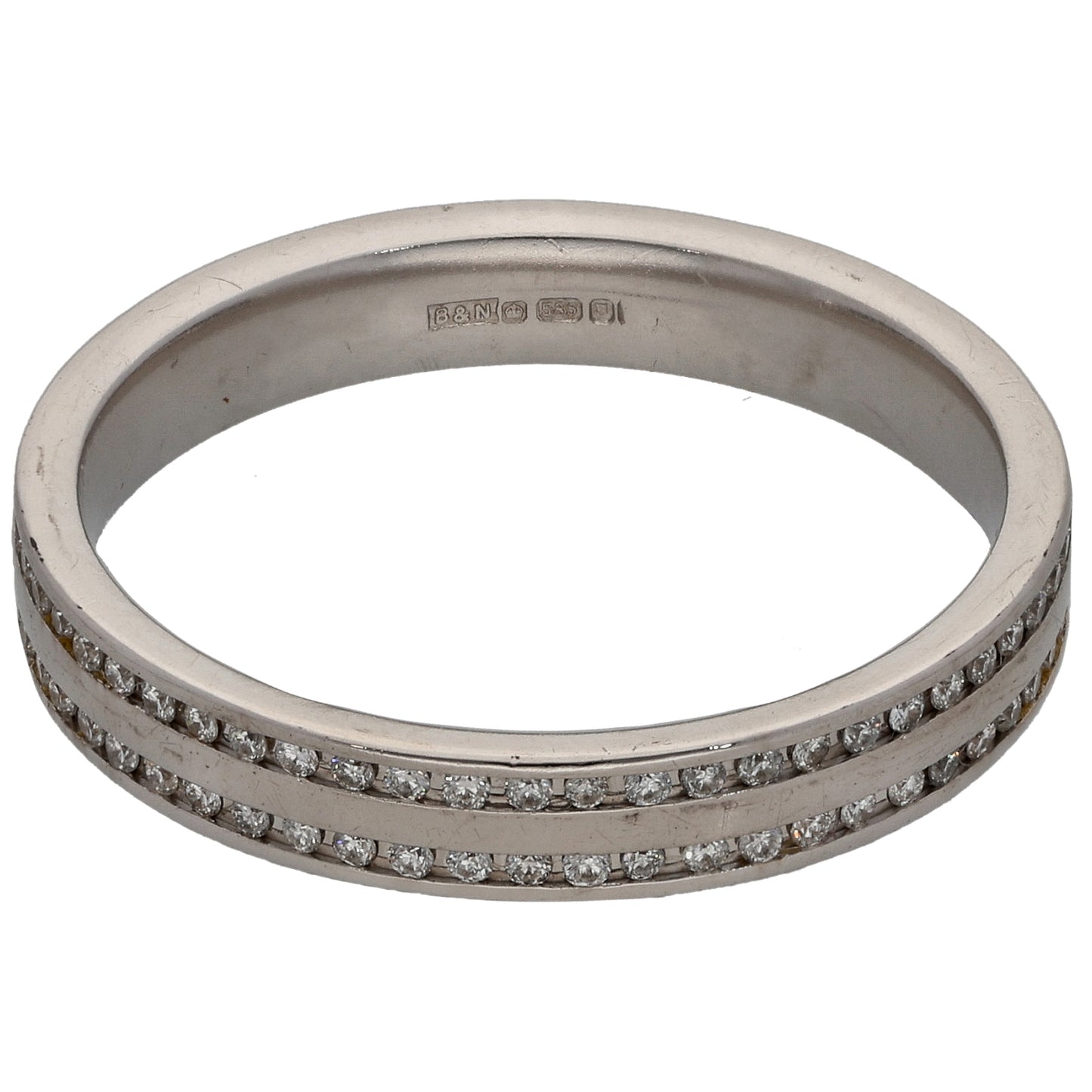 14ct White Gold 0.50ct Diamond Eternity Ring Size V