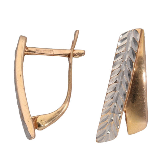 14ct Bicolour Gold Dress/Cocktail Earrings