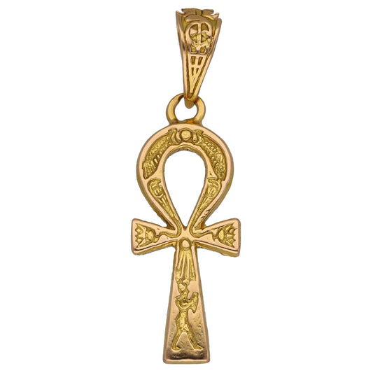 18ct Gold Egyptian Cross Pendant