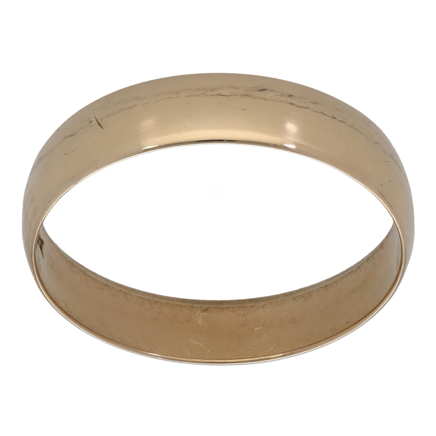 9ct Gold Plain Wedding Ring Size S