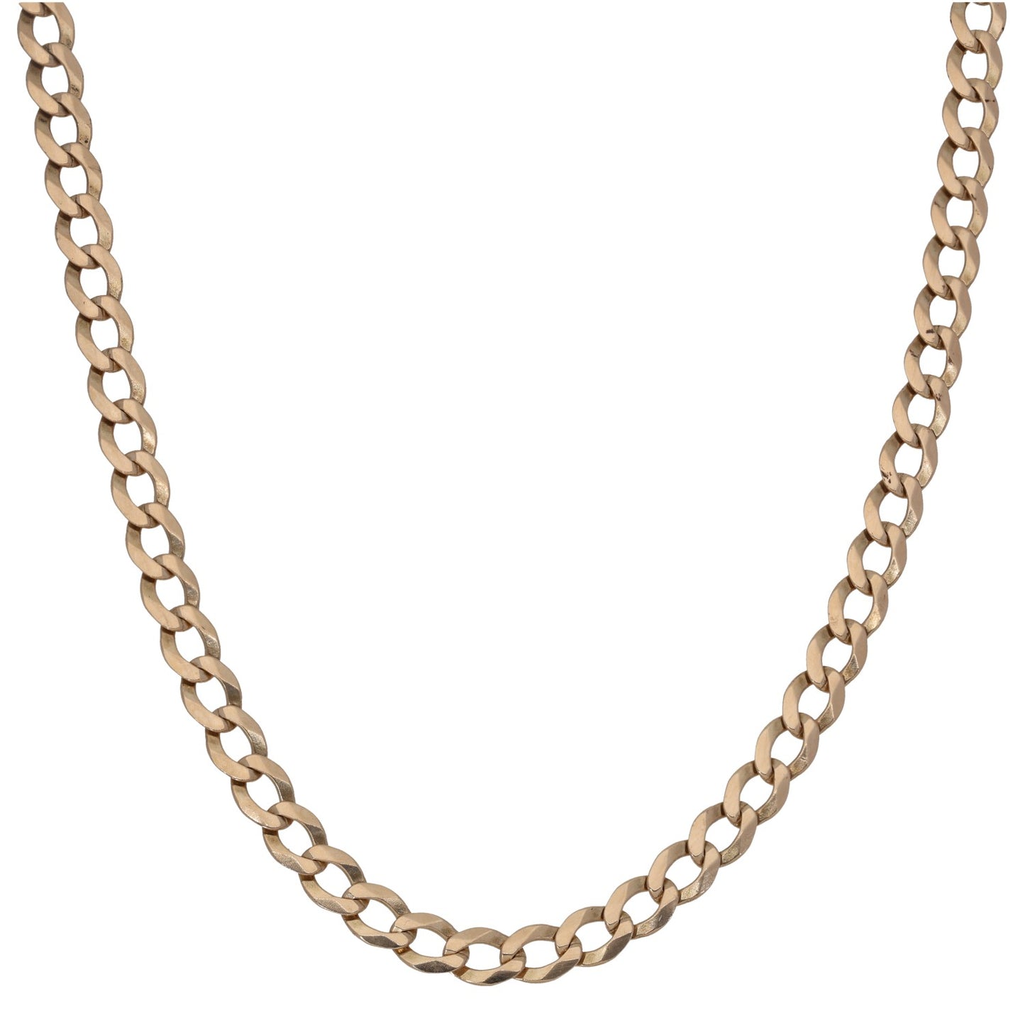 9ct Gold Curb Chain 21"