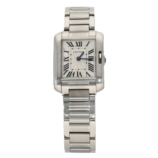 Cartier Tank Anglaise W5310022 23mm Stainless Steel Watch