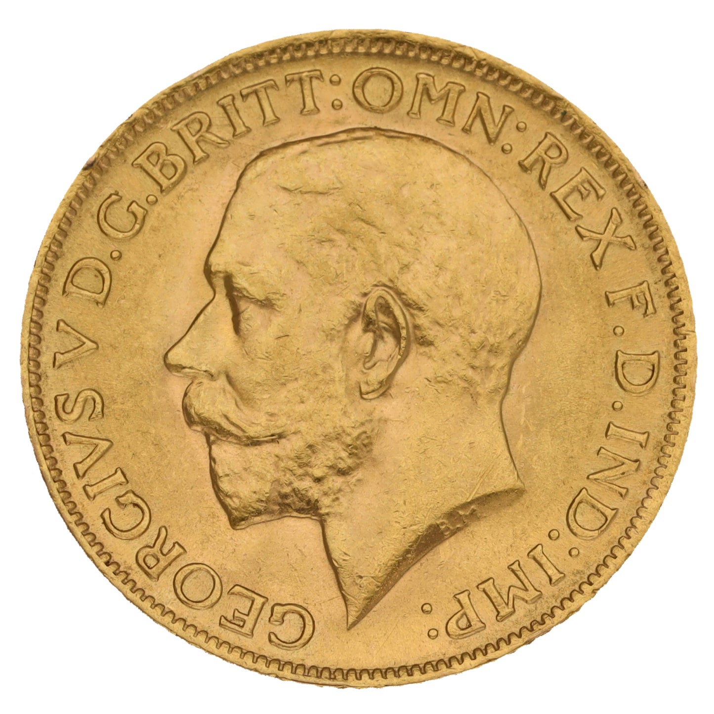 22ct Gold King George V Full Sovereign Coin 1913