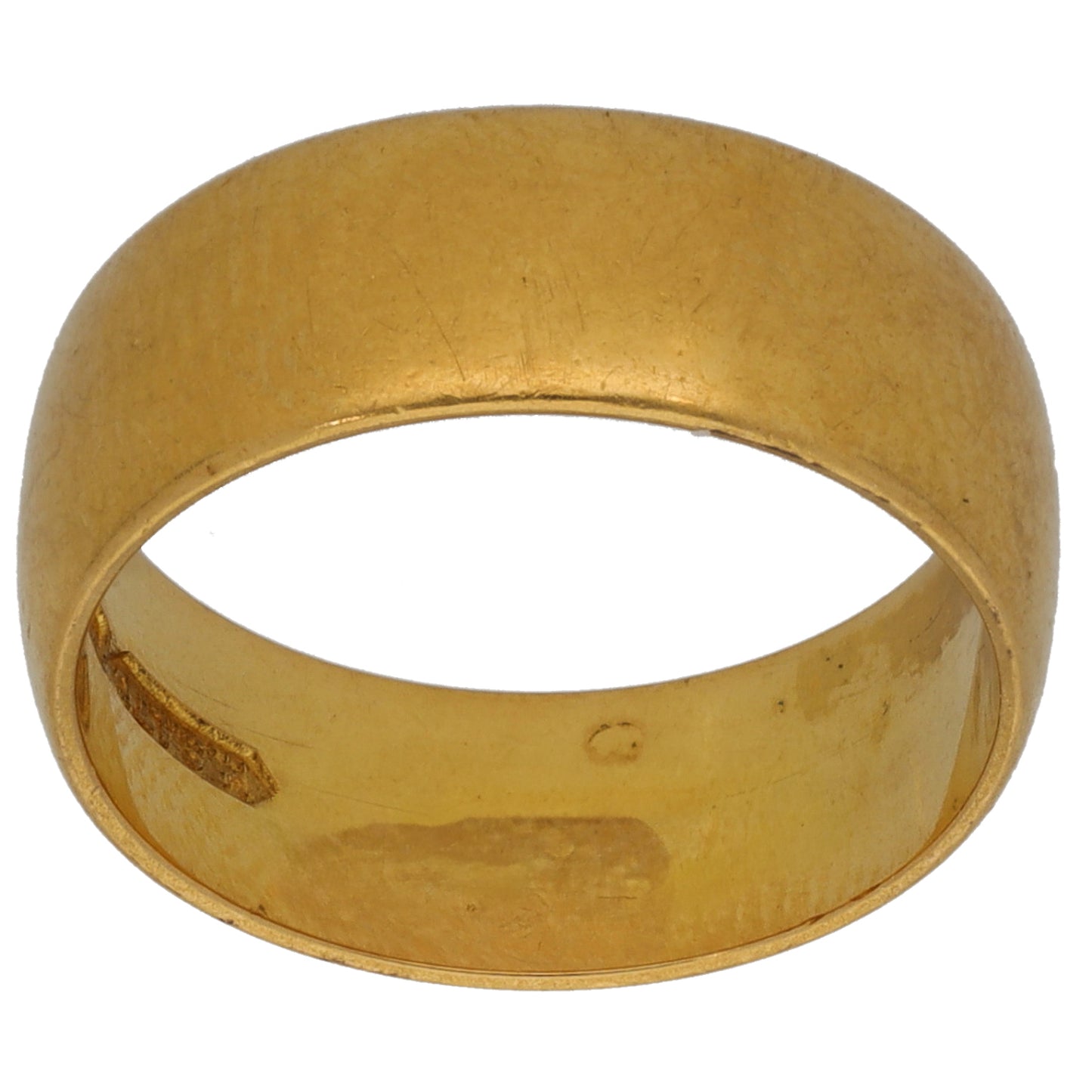 22ct Gold Plain Wedding Ring Size K