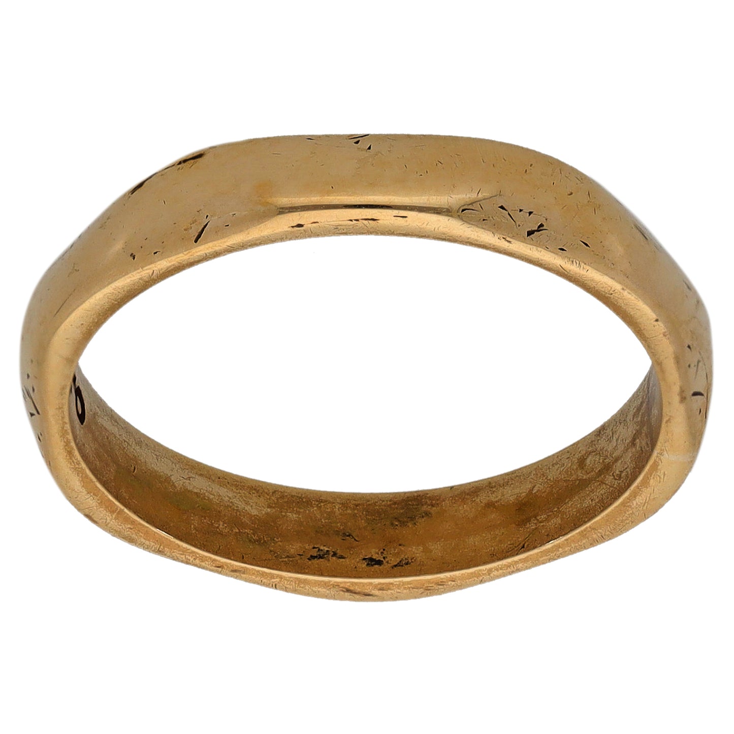 9ct Gold Shaped Wedding Ring Size M