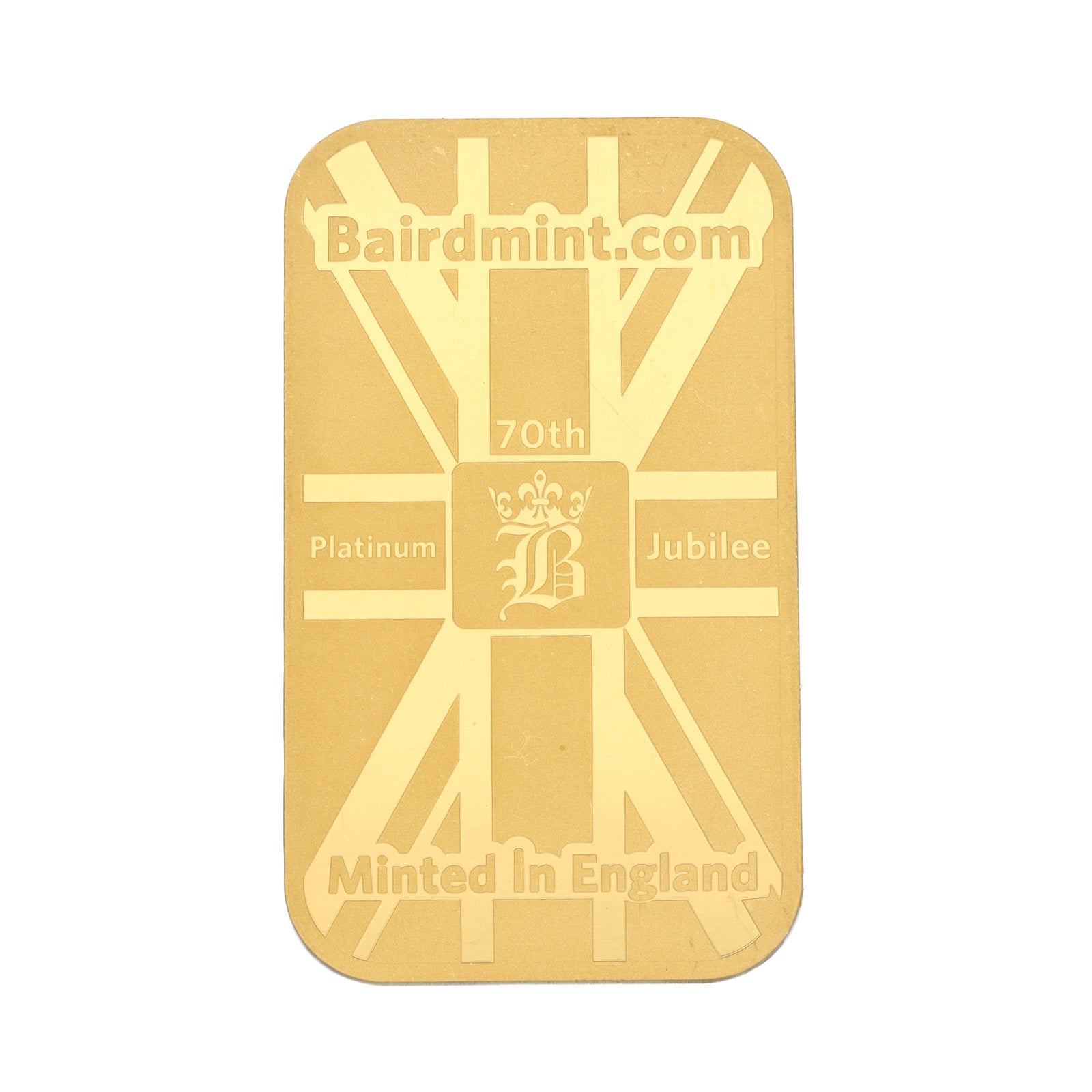 New 24ct Gold 1oz Queen's Platinum Jubilee Bar