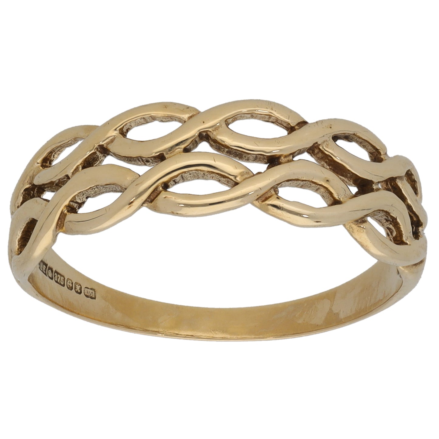 9ct Gold Alternative Ring Size R