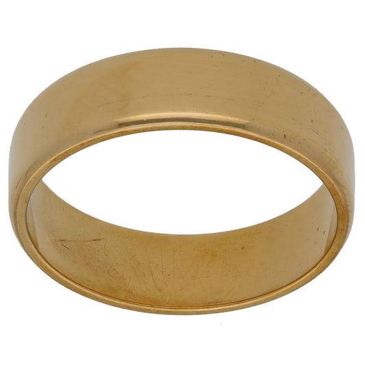 9ct Gold Plain Wedding Ring Size U