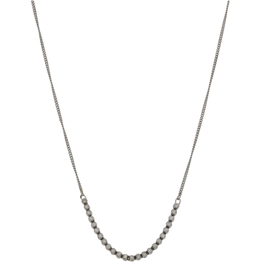 9ct White Gold 0.48ct Diamond Fancy Necklace 18"