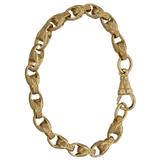 9ct Gold Tulip Bracelet
