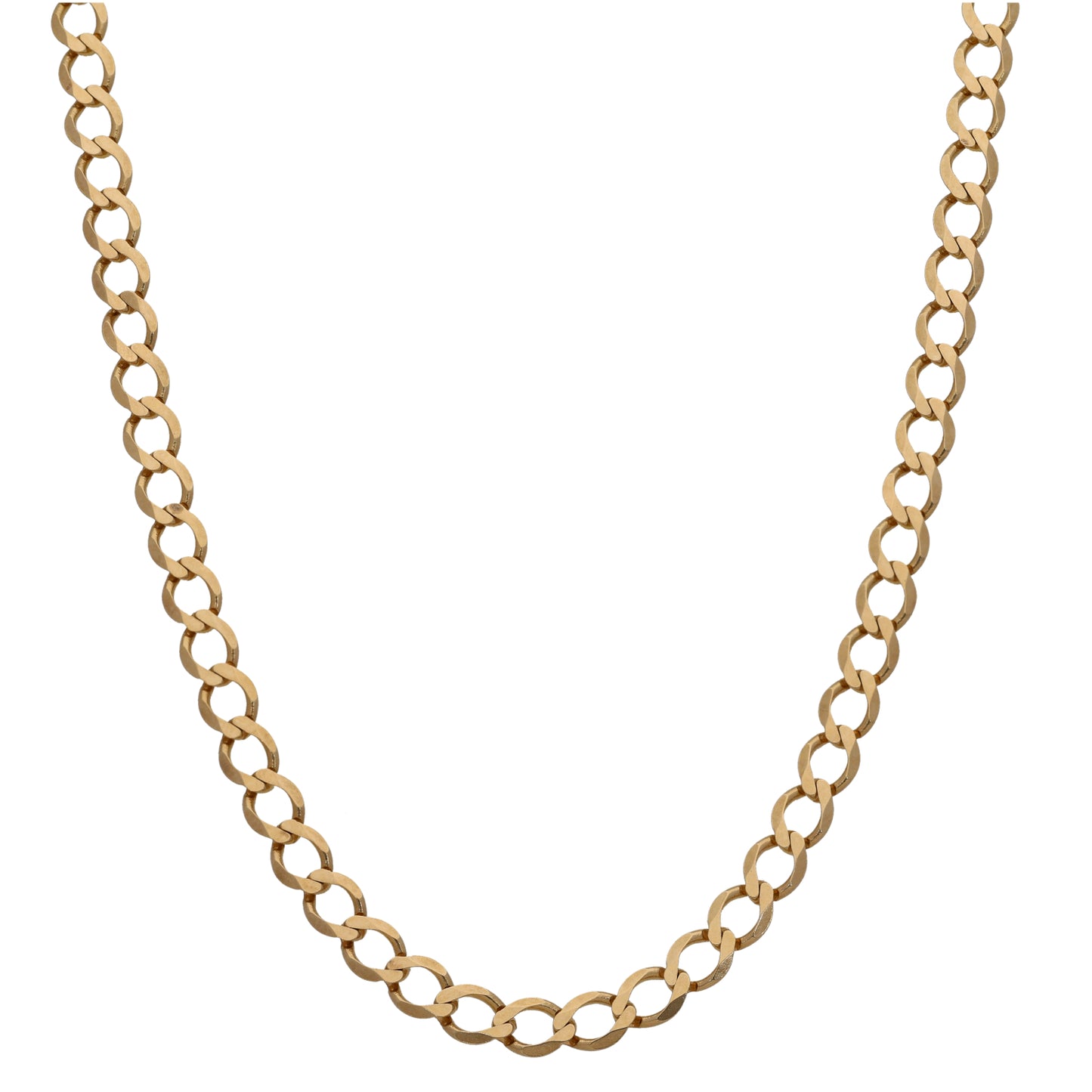 9ct Gold Curb Chain 24"