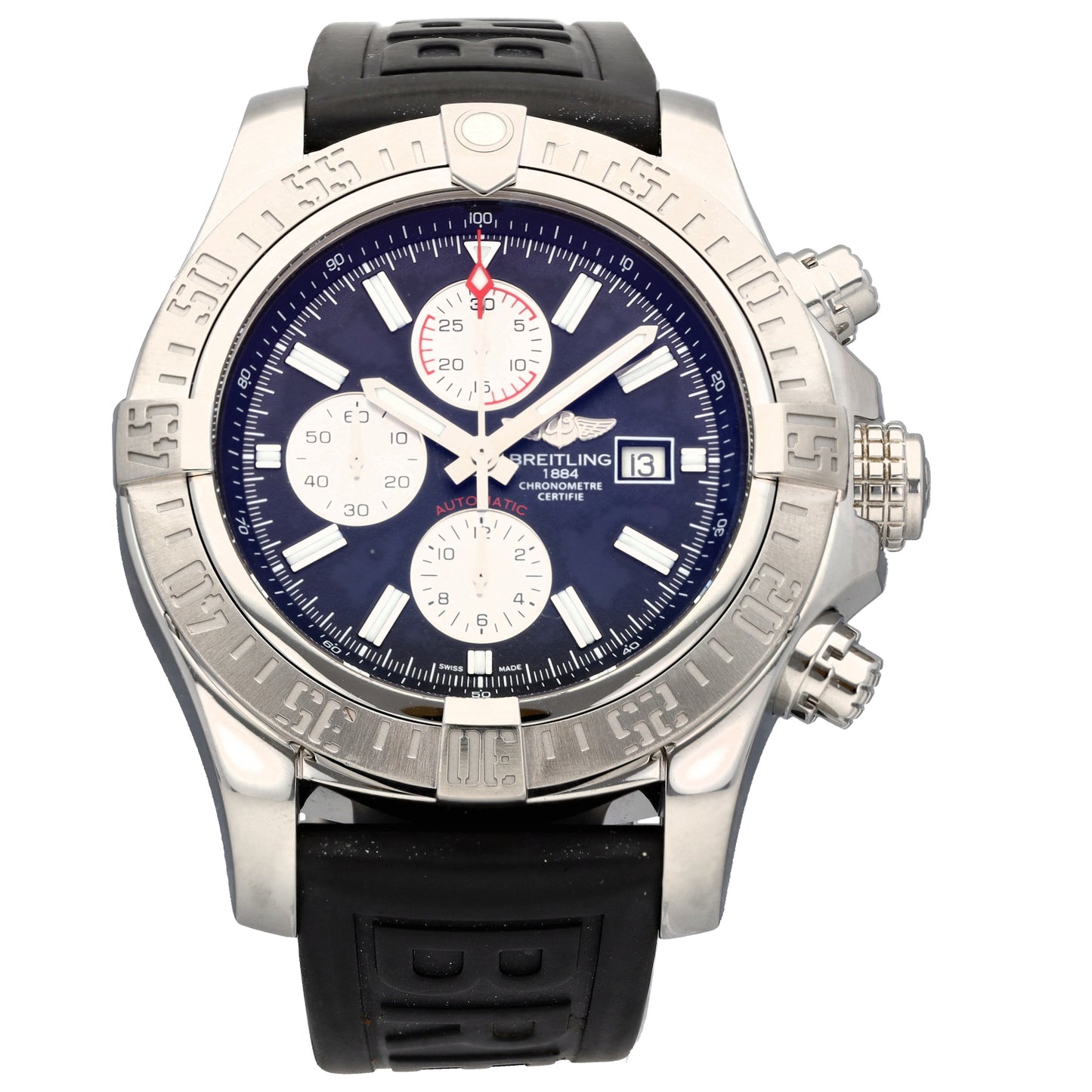 Breitling Super Avenger II A13371 48mm Stainless Steel Watch