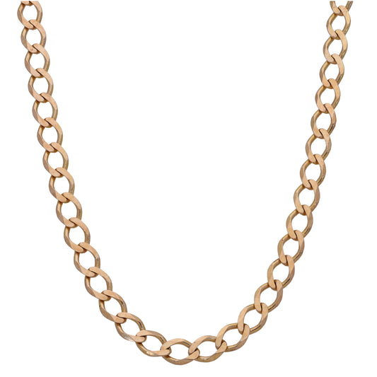 9ct Gold Curb Chain 26"