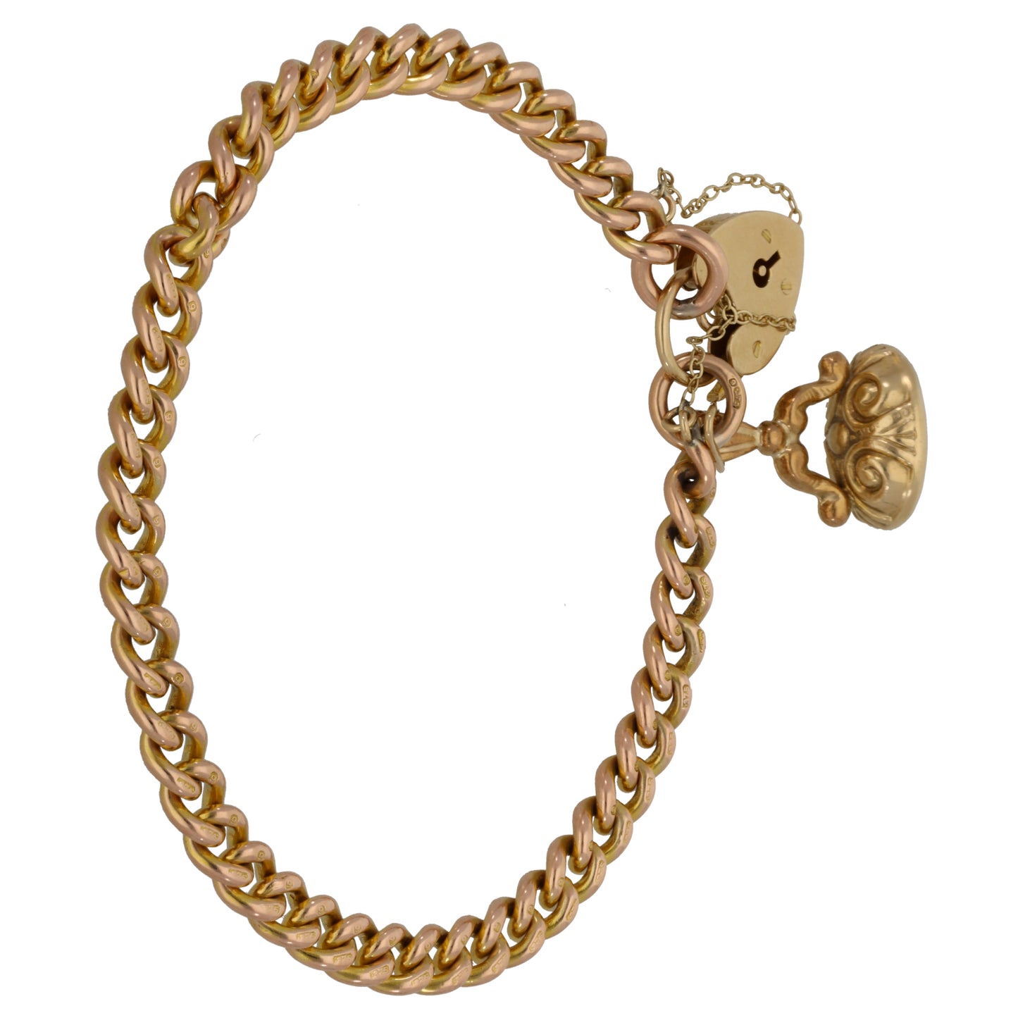 9ct Gold Carnelian Gate Bracelet