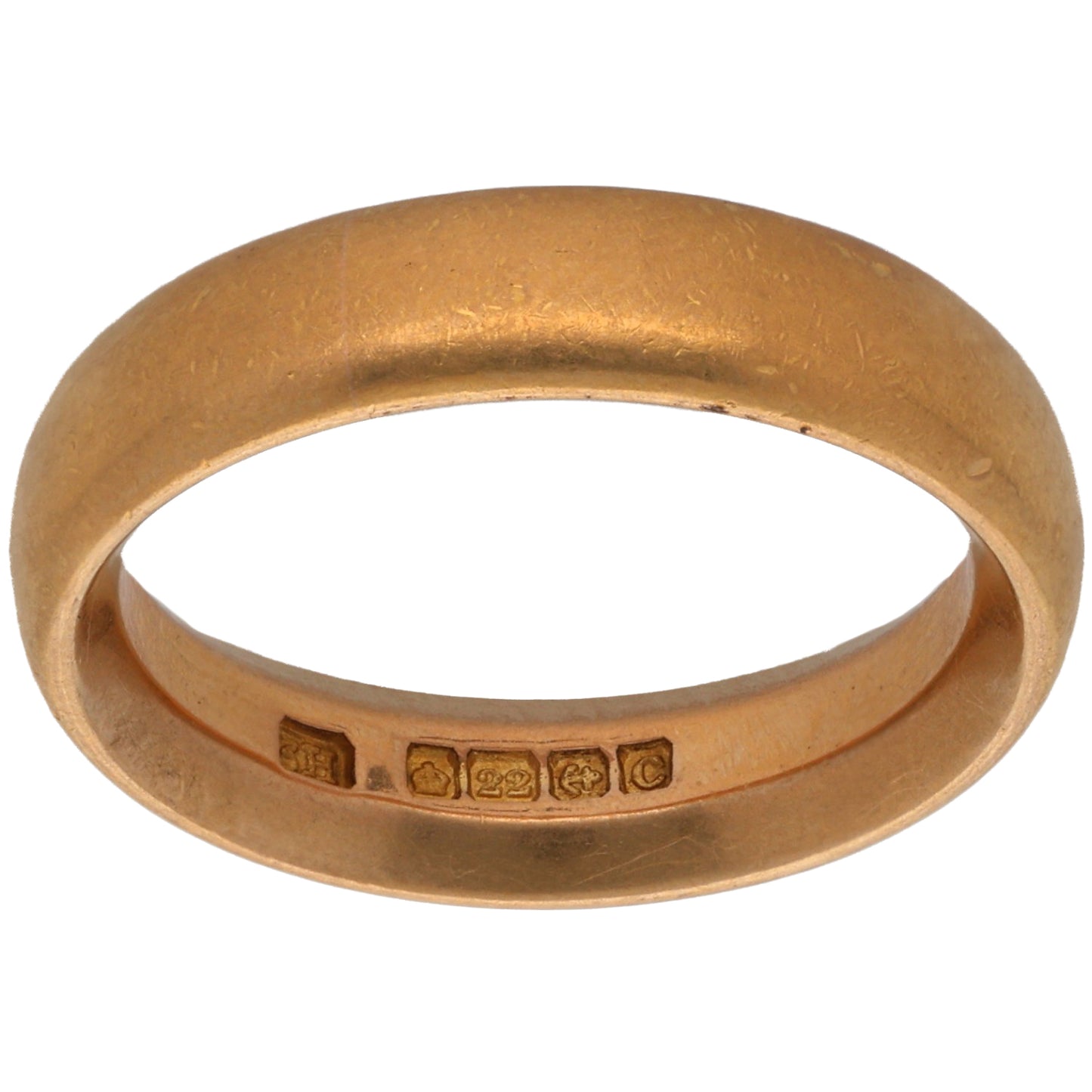 22ct Gold Plain Wedding Ring Size R