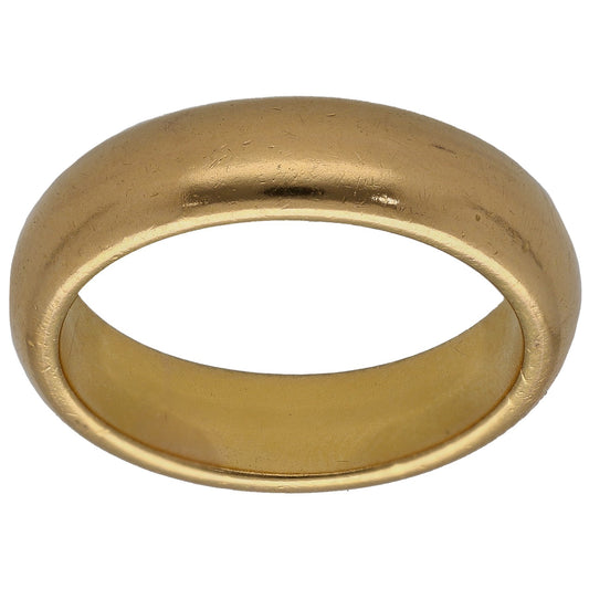 22ct Gold Plain Wedding Ring Size P