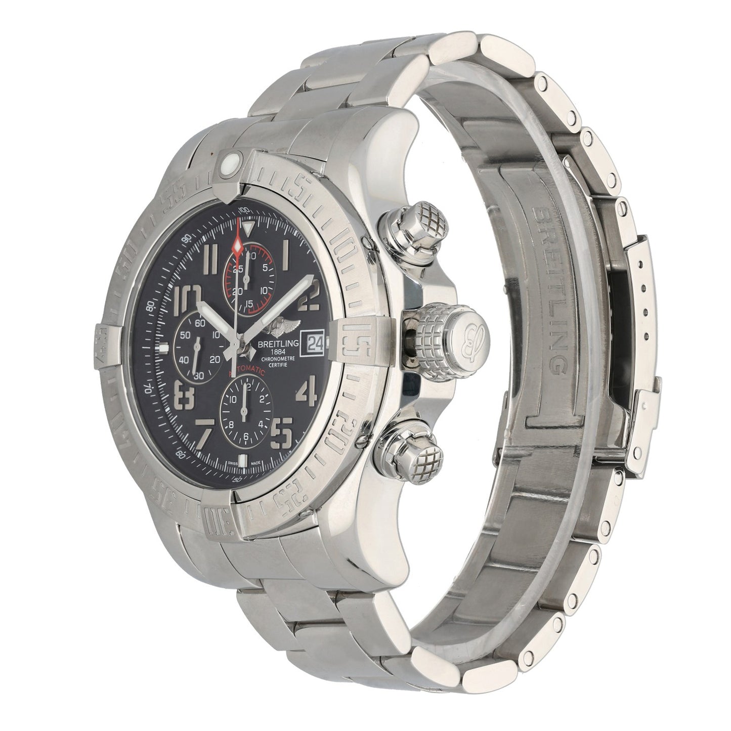 Breitling Super Avenger II A13371 48mm Stainless Steel Watch