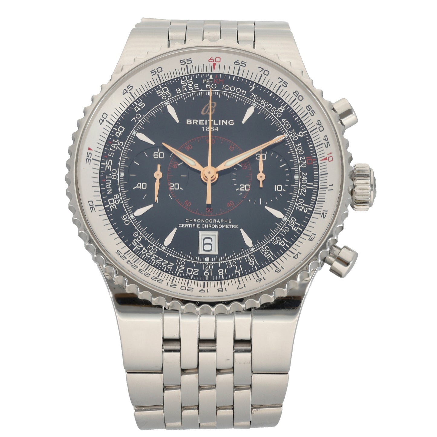 Breitling Montbrillant Legende A23340 47mm Stainless Steel Watch