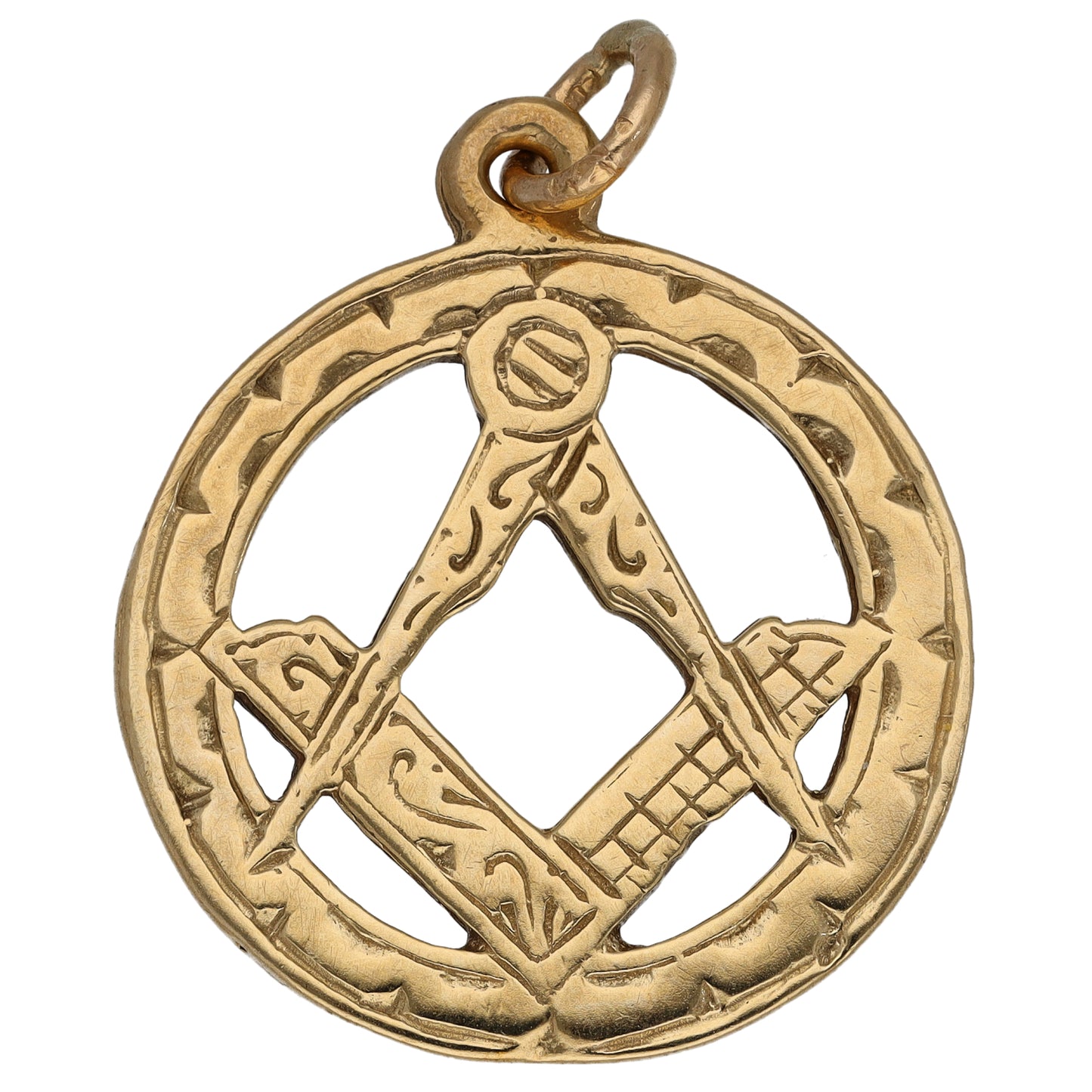 9ct Gold Masonic Pendant